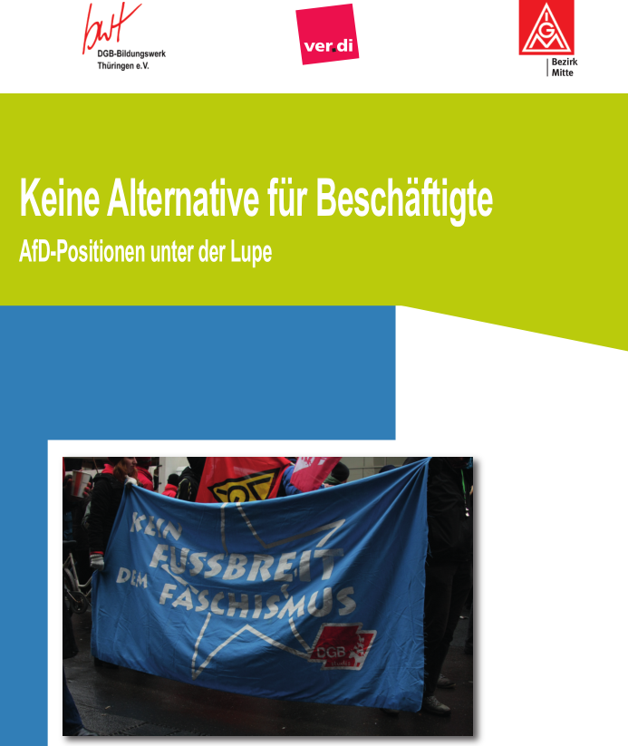 Broschüre "Keine Alternative für Beschäftigte"